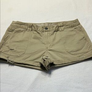 Women's Khaki Cargo Shorts